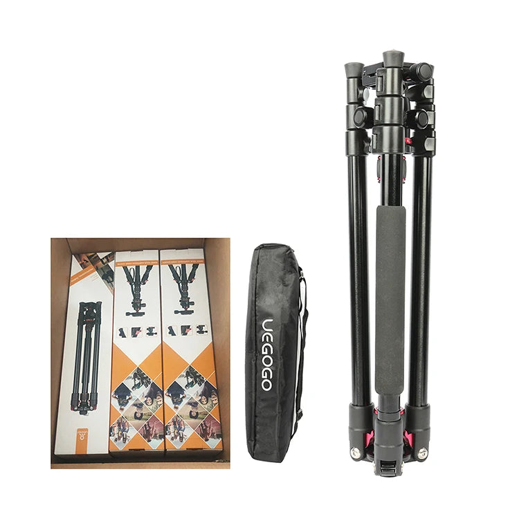 UEGOGO C11 Lightweight Portable Aluminum Tripod Monopod Ball Head Stand for DSLR Camera & Mobile Phone