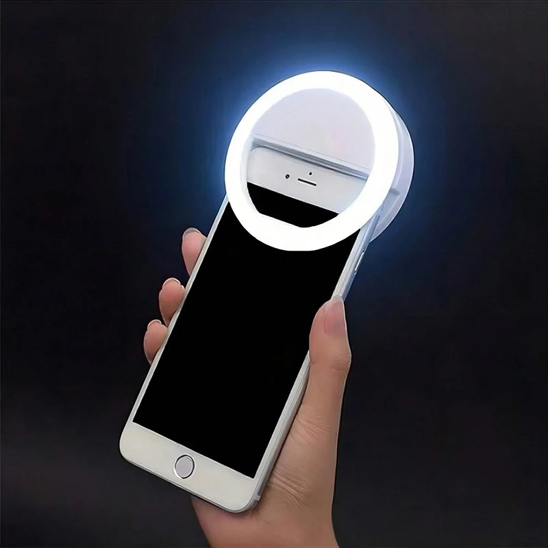 LED Selfie Ring Light Novelty Makeup Lightings Led Selfie Lamp Mobile Phones Photo Night Light Rechargeable Lamp Selfie Ring