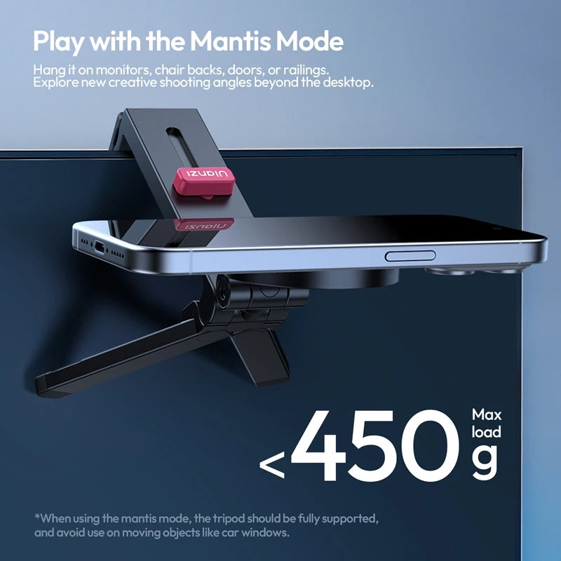 Ulanzi MA88 MagLock Phone Holder Mount 3-in-1 Desktop Tripod Handheld Selfie Stick Magnetic Hold for Travel Cooking Vlog Shots