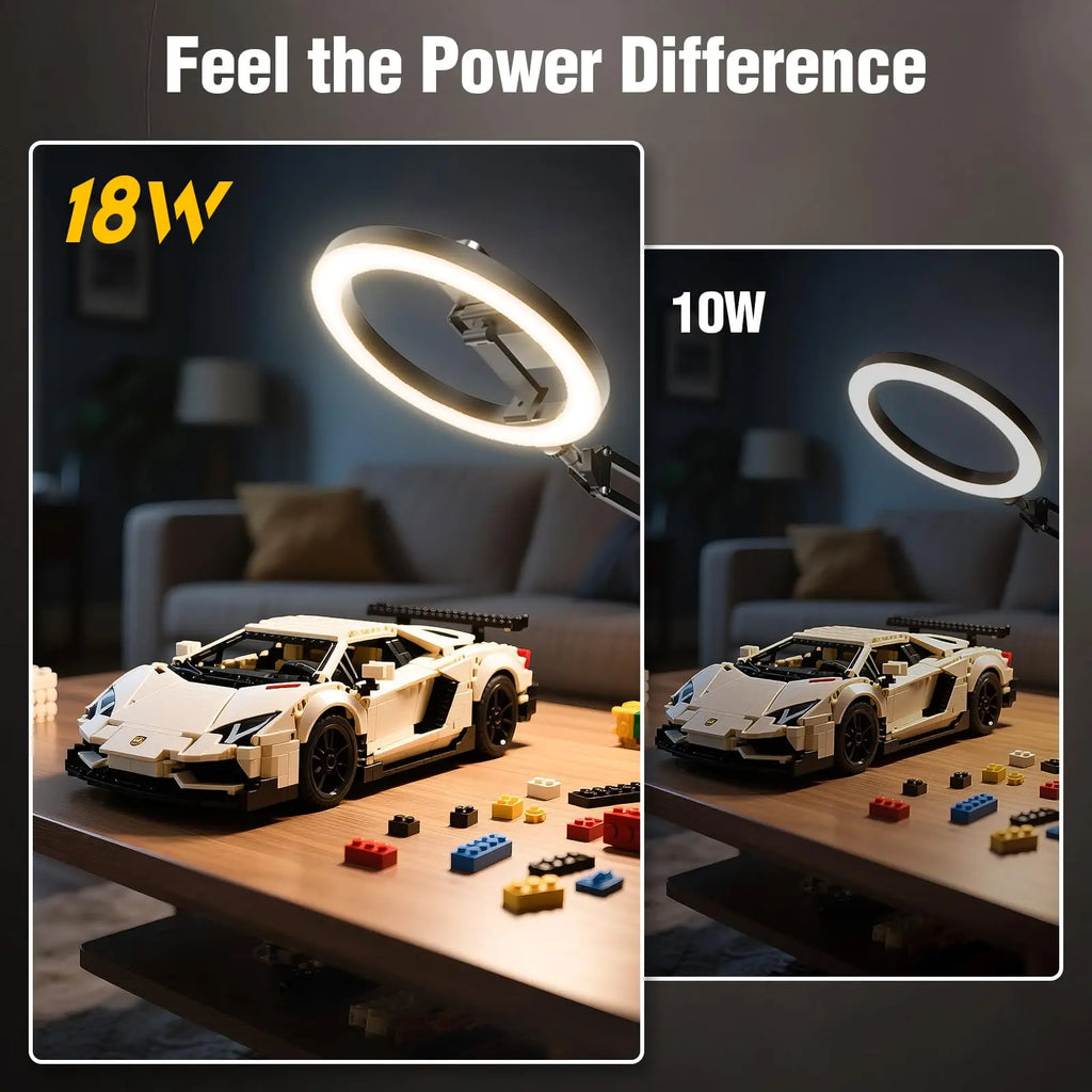 LED Selfie Ring Light Phone Stand With Folding Arm Circle Fill Light Dimmable Photography RingLight For Video YouTobe Streaming