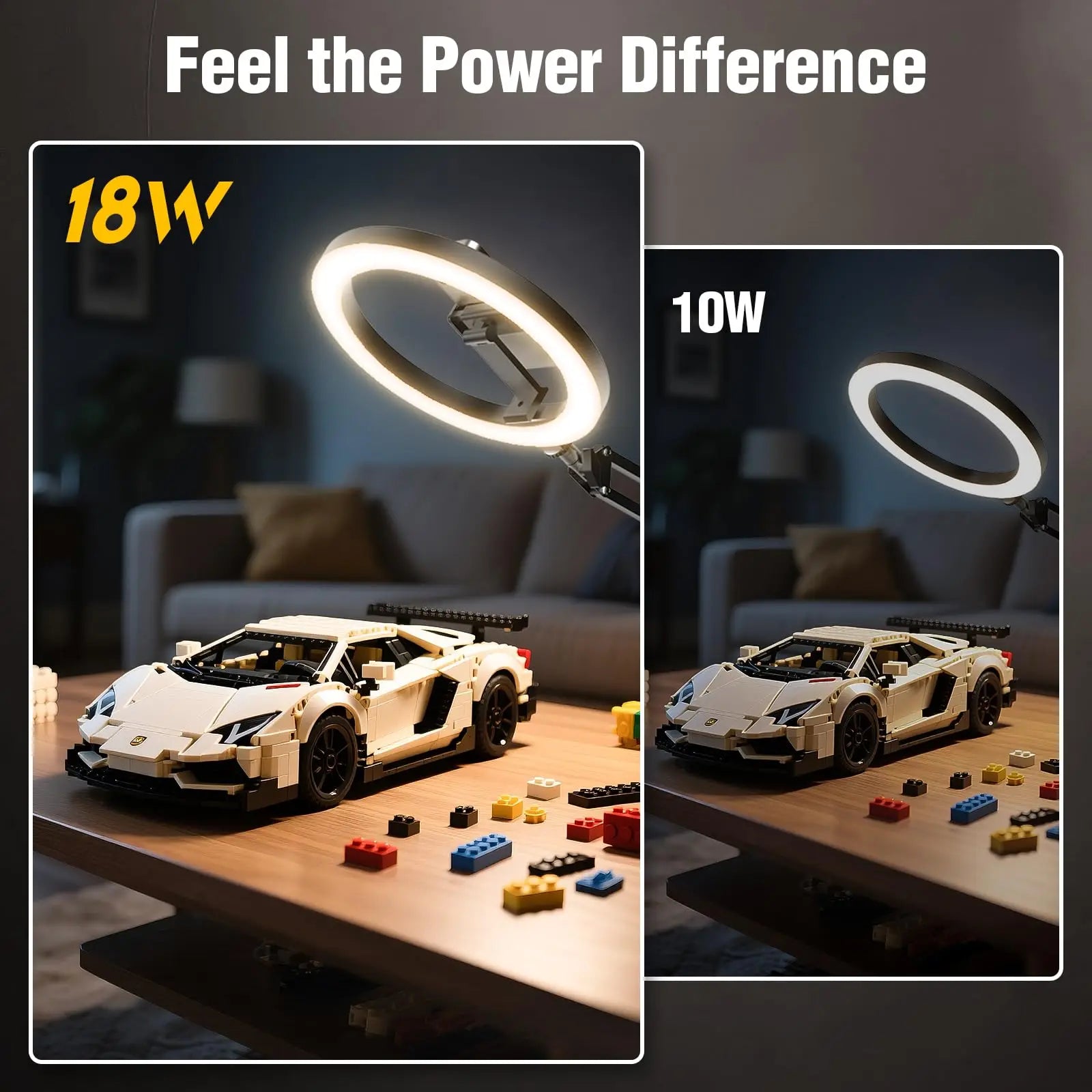 LED Selfie Ring Light Phone Stand With Folding Arm Circle Fill Light Dimmable Photography RingLight For Video YouTobe Streaming