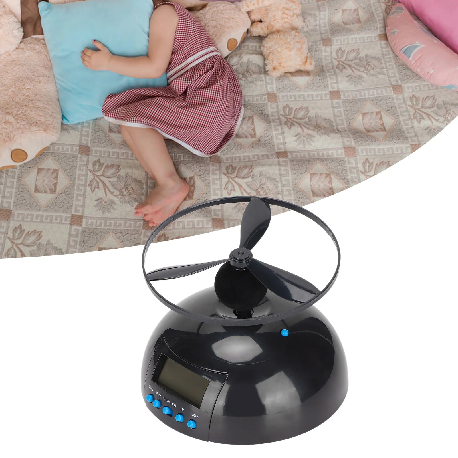 Multipurpose Run Away Flying Alarm Clock Bedroom Bedside Clock Electronic Clock Tool for Bedroom  Home School Mini Alarm Clock
