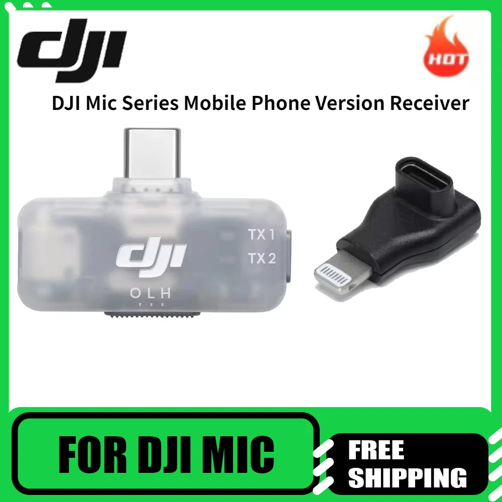 DJI Mic Series Mobile Receiver The Mobile Receiver of the DJI Mic Series for DJI Mic 2 DJI Mic 3 and DJI Mic Mini transmitters