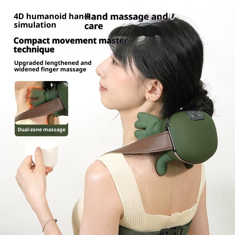 Electric Neck And Shoulder Muscle Massager Wireless Shoulder And Back Kneading Massage Shawl Neck Masajeador Relax Pain Relief